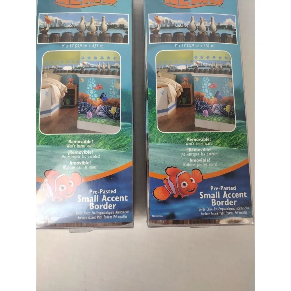 2 Pack Finding Nemo VTG‎ Self-Stick Wall Border 9